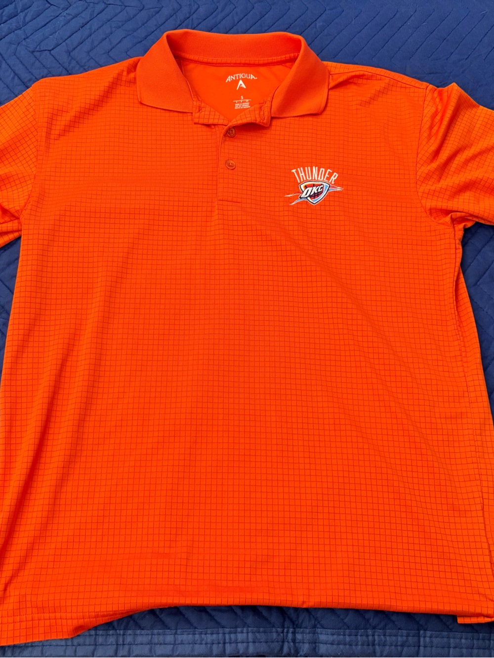Antigua Orange Oklahoma City Thunder Polo (used)(small)